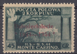 ITALIA - CORPO POLACCO -  1954 - Unificato L4, Nuovo MH. - 1946-47 Corpo Polacco Period