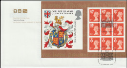 Great Britain 2000 FDC College Of Arms Quincentenary Complete Booklet Pane. Postal Weight Approx 0,04 Kg - 1991-2000 Decimal Issues
