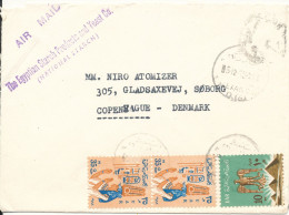 Egypt Cover Sent Air Mail To Denmark 5-12-1965 - Lettres & Documents