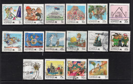 AUSTRALIA 1988   " LIVING TOGETHER "  PART SET  OF (16) STAMPS VFU - Gebruikt