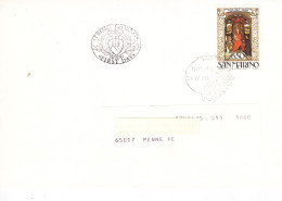 SAN MARINO  1986 -  Sassone Natale - Pittura - Lettres & Documents