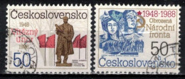 Tchécoslovaquie 1988 Mi 2944-5 (Yv 2755-6), Obliteré - Used Stamps