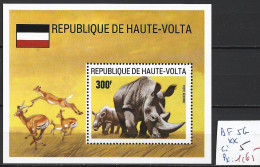 HAUTE-VOLTA BF 5G ** Côte 5 € - Rhinoceros
