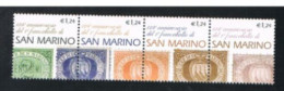 SAN MARINO - UN 1868.1872 - 2002 125^ ANNIV. FRANCOBOLLI SAN MARINO (COMPLET SET OF 4 STAMPS SE-TENANT, BY BF)  - MINT** - Unused Stamps