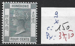 HONG KONG 9 * Côte 150 € - Unused Stamps