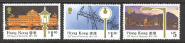 Hong Kong Sc# 575-577 MH 1990 Electrification - Unused Stamps