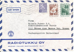 Finland Air Mail Cover Sent To Germany - Covers & Documents