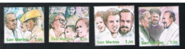 SAN MARINO - UN 2008.2011 - 2004 25^ ANNIV. DEL MEETING DI RIMINI (COMPLET SET OF 4 STAMPS, BY BF)      - MINT ** - Unused Stamps