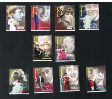 SAN MARINO - UN 2053.2062 - 2005 IL VARIETA': TEATRO DELLA RIVISTA  (COMPLET SET OF 10 STAMPS, BY BF)       - MINT ** - Unused Stamps