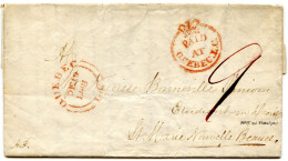 CANADA - PAID A QUEBEC SUR LETTRE POUR SAINTE MARIE, 1848 - ...-1851 Prephilately