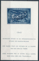 ** Svájc 1945 Háborús Segély Blokk Mi 11 (Mi EUR 180.-) (gumihibák / Gum Disturbances) - Sonstige & Ohne Zuordnung