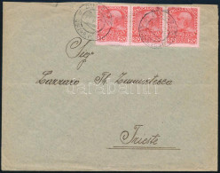 Ausztria Levant 1914 3 X 20p Levélen "DURAZZO ÖSTERR. POST" - Trieste - Sonstige & Ohne Zuordnung