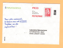 PAP Réponse Naturoscience - Neuf - 302285 - Avec Quelques Taches Et Un Peu Froissée - PAP : Antwoord /Marianne L'Engagée