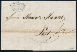 1847 Levél 12kr Portóval "SZEGEDIN" - Pest - Autres & Non Classés