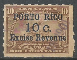 PUERTO RICO DOCUMENTARY STAMP 1898 SURCHARGE - Puerto Rico