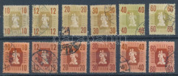 O 1946 Forint-fillér 6 értéke Jelentős Színárnyalat Változással + Támpéldány - Andere & Zonder Classificatie