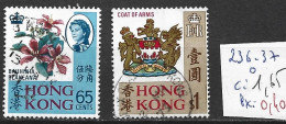 HONG KONG 236-37 Oblitérés Côte 1.65 € - Oblitérés