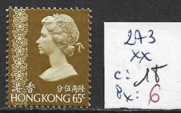 HONG KONG 273 ** Côte 18 € - Unused Stamps