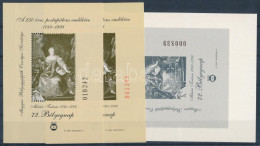 ** 1999 72. Bélyegnap - Mária Terézia 3 Db-os Emlékív Garnitúra, Normál + "AZ ELNÖKSÉG AJÁNDÉKA A MABÉOSZ-TAGOKNAK" + Na - Sonstige & Ohne Zuordnung