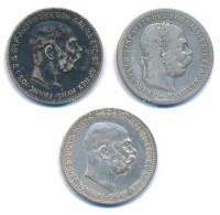 Ausztria 1901. 1K Ag "Ferenc József" + 1914. 1K Ag "Ferenc József" (2x) T:2-3 Patina Austria 1901. 1 Corona Ag "Franz Jo - Non Classés