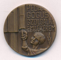 1975. "Pedagógus Szolgálati Emlékérem" Bronz Kitüntetés Fül és Mellszalag Nélkül T:1- Ph NMK 714. - Non Classés