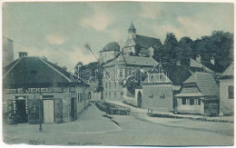 * T4 1913 Brassó, Kronstadt, Brasov; Hosszú Középutca, E. Jekel üzlete. Zeidner H. Kiadása / Street View, Shop (b) - Ohne Zuordnung