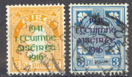 Ireland Sc# 118-119 Used 1941 Overprint - Gebruikt