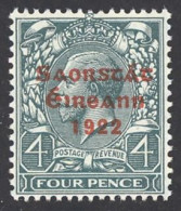Ireland Sc# 50 MNH 15X8½ 1922-1923 4p Overprint - Neufs