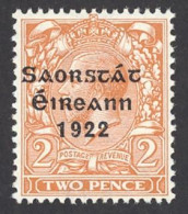 Ireland Sc# 47 MNH 15X8½ 1922-1923 2p Overprint - Ongebruikt