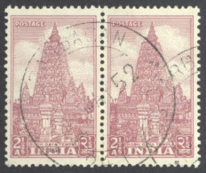 India Sc# 235 Used Pair 1951 4a Bhuvanesvara - Used Stamps