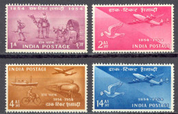 India Sc# 248-251 MH 1954 Postage Stamps 100th - Ongebruikt