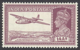 India Sc# 161A MH 1940 14a KGVI Definitive  - 1936-47 Roi Georges VI