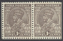 India Sc# 139 MNH Pair (a) 1934 1a King George V  - 1911-35 King George V