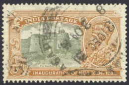 India Sc# 129 Used 1931 ½a KGV Scenes - 1911-35 King George V