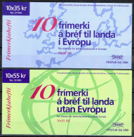 Iceland Sc# 801-802 MNH Complete Booklet 1995 35k-55k Europa - Postzegelboekjes