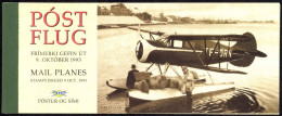 Iceland Sc# 776b MNH Complete Booklet 1993 Seaplanes - Postzegelboekjes