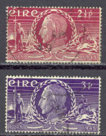 Ireland Sc# 135-136 Used 1948 Theobald Wolfe Tone - Used Stamps