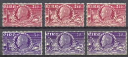 Ireland Sc# 135-136 MH Lot/3 1948 Theobald Wolfe Tone - Unused Stamps