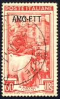 Italy Trieste Sc# 105 Used 1950 60l Overprint - Gebraucht