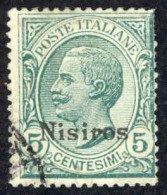Italy Agean Is.-Nisiro Sc# 2 Used 1912-1922 5c Overprint Definitives - Aegean (Nisiro)