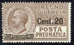 Italy Sc# D11 MH 1925 20c On 10c Pneumatic Post - Pneumatic Mail