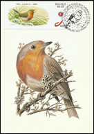 CM/MK - DUOSTAMP/MYSTAMP° - Rouge Gorge / Roodborstje / Rote Kehle / Red Throat (Erithacus Rubecula) - BUZIN - Lettres & Documents