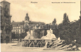 ** T1 München, Munich; Maximilianplatz Mit Wittelsbacherbrunnen / Square, Fountain - Zonder Classificatie