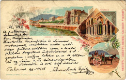 T3 1899 (Vorläufer) Palermo, Marina, Monreale. Art Nouveau, Floral, Litho (EB) - Unclassified