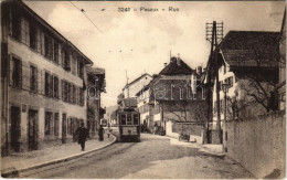 * T2 1910 Peseux (Neuchatel), Rue / Street, Tram - Zonder Classificatie