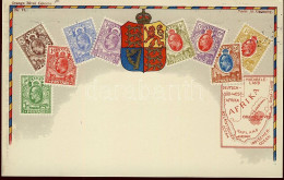 T2 Stamps Of Orange River Colony, Coat Of Arms, Golden Decoration, Litho - Zonder Classificatie