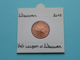 2015 - 2 Eurocent >> Het Wapen Van Litouwen ( Zie / Voir / See > DETAIL > SCANS ) LIETUVA ! - Litouwen