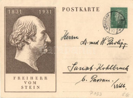 T2 Heinrich Friedrich Karl Vom Und Zum Stein, Ga. - Ohne Zuordnung