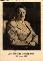 * T2 Adolf Hitler. Der Befreier Deutschlands 30. Januar 1933. Der Führer In Seinem Heim Am Obersalzberg. Photo Hoffmann  - Unclassified