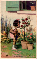 Georges Redon Série 1939 N°5 Griserie ! ... Fleur Flower Rose Imp. Déchaux à Paris En B.Etat - Redon